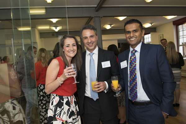 Claudia Hillemand of Bolt Burdon Kemp with Shahram Sharghy of 9 Gough Square Chambers and Geoff Silva of Silva Consulting