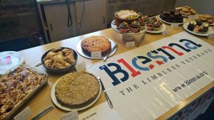 BBK's table of baked cakes ready for BLESMA cake sale