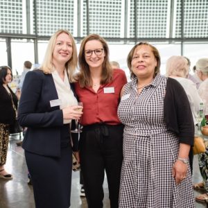 Suzanne Trask, Kate O’Brien and Kim Alexander from Bolt Burdon Kemp attending The Encephalitis Society’s 25th anniversary celebrations