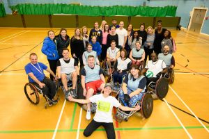 All of the wheelchair rugby and sitting volleyball participants.