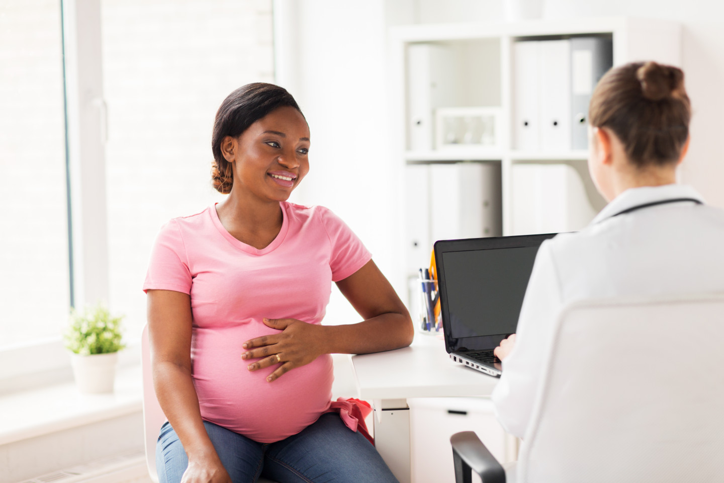Pregnancy,,Medicine,,Healthcare,And,People,Concept,-,Gynecologist,Doctor,With Webinar 2 - The Impact of Maternity ‘Continuity of Carer’ on Mother and Midwife
