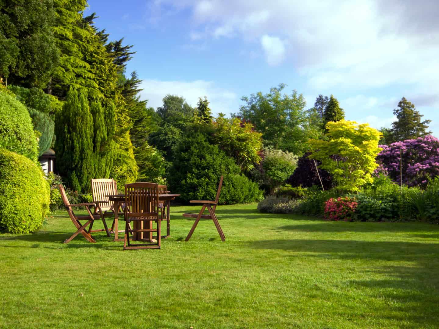 Outdoor Garden with Chairs